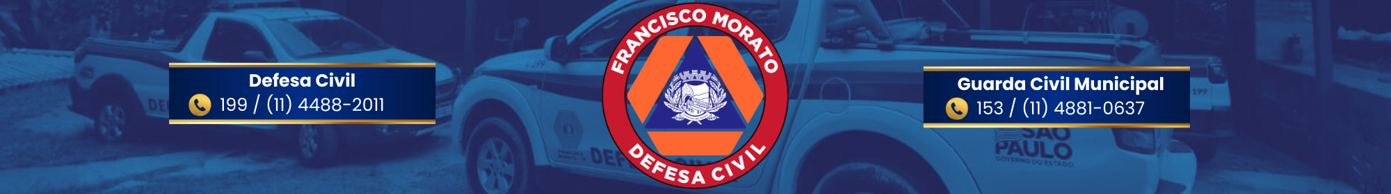 Banner da Defesa Civil de Francisco Morato